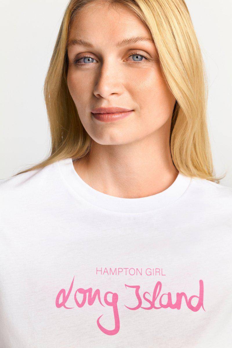 Eich & Royal Weißes T-Shirt mit Schriftzug Heißer Verkauf