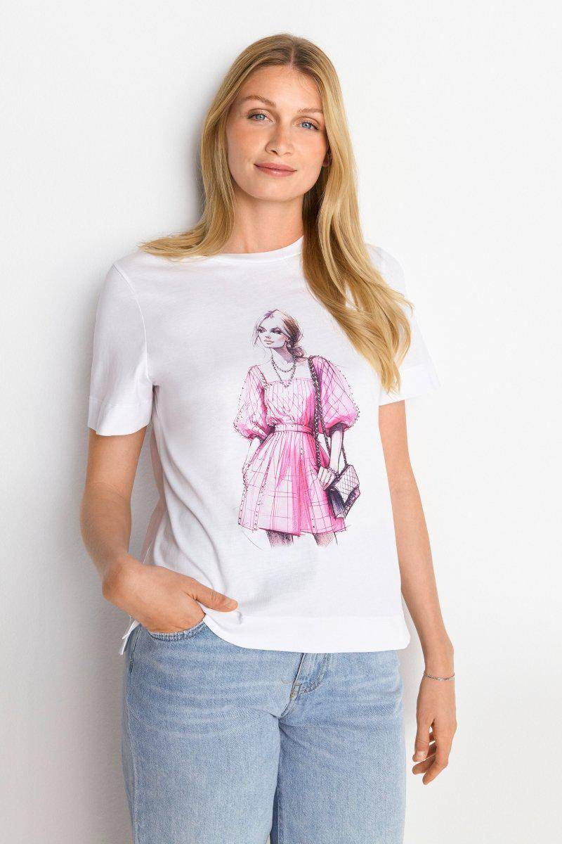 Eich & Royal T-Shirt mit Strassverzierung Top Angebot