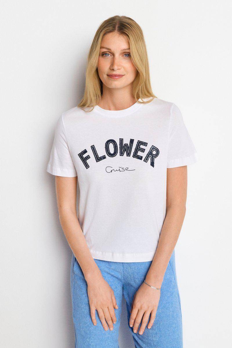 Eich & Royal T-Shirt mit Strassverzierung Tiefpreis