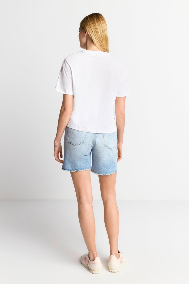 Eich & Royal T-Shirt mit Frida Kahlo-Applikation 50% Rabatt mit kostenlosem Versand