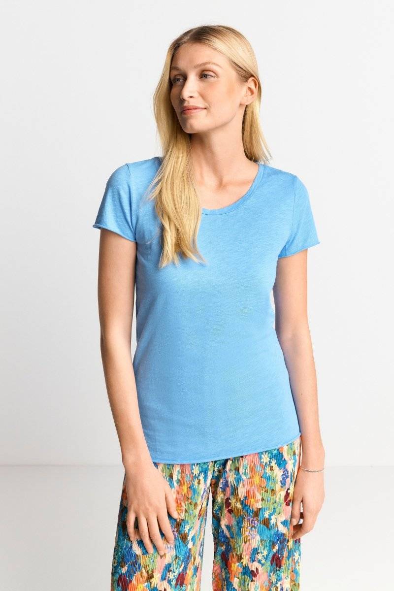 Eich & Royal Luftiges T-Shirt in Cruise Blue Clearance-Verkauf