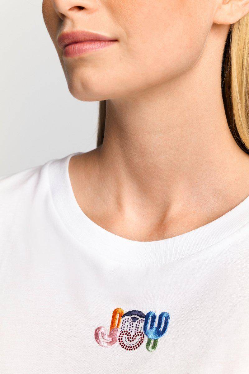 Eich & Royal Weißes T-Shirt mit Crew-Neck Kostenloser Versand international