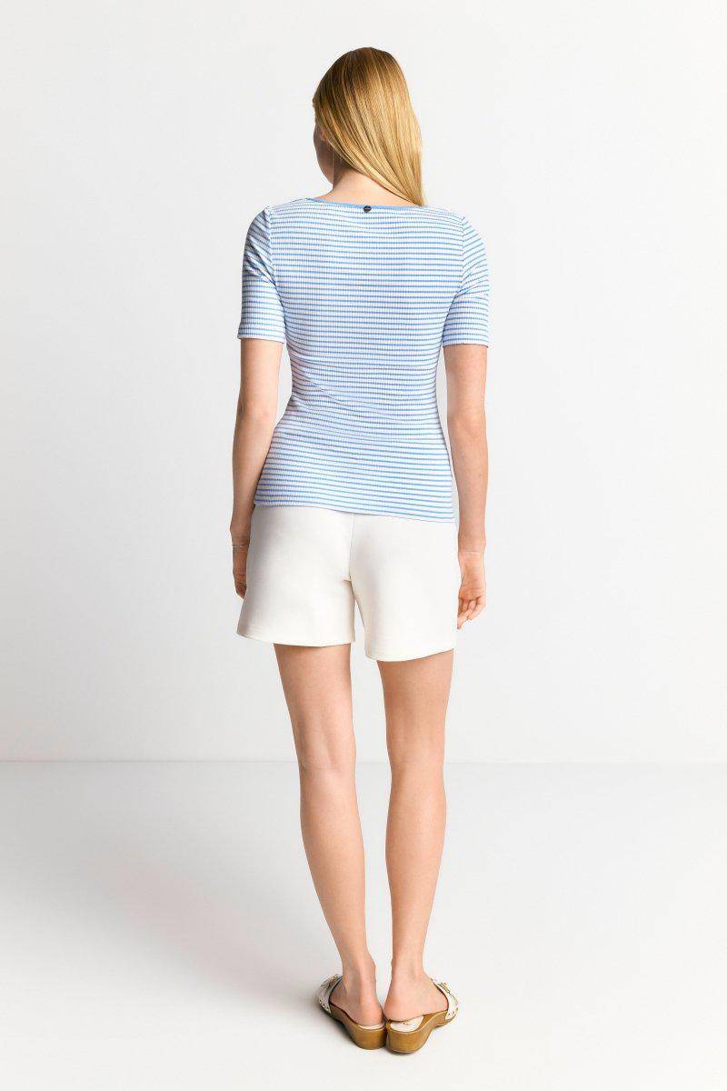 Eich & Royal Gestreiftes T-Shirt in feiner Rib-Struktur Begrenzt auf 3 Tage