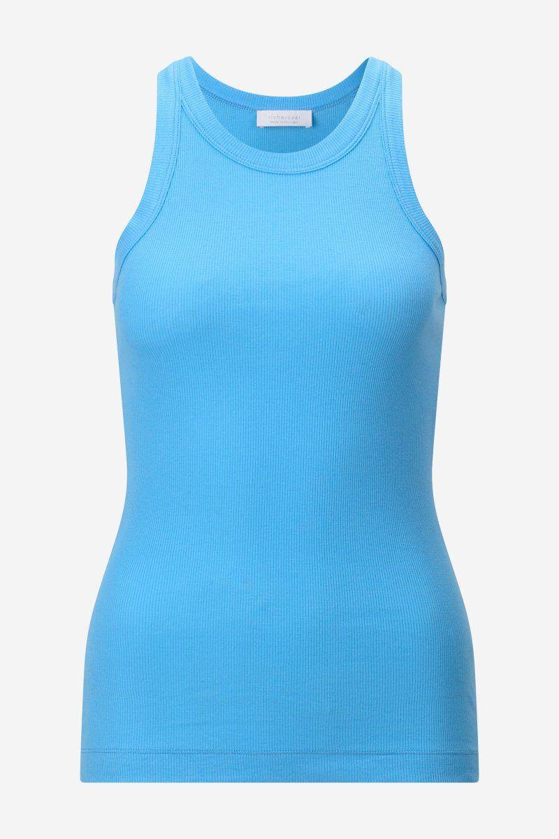 Eich & Royal Figurbetontes Rib-Top in Cruise Blue Speichern exportieren