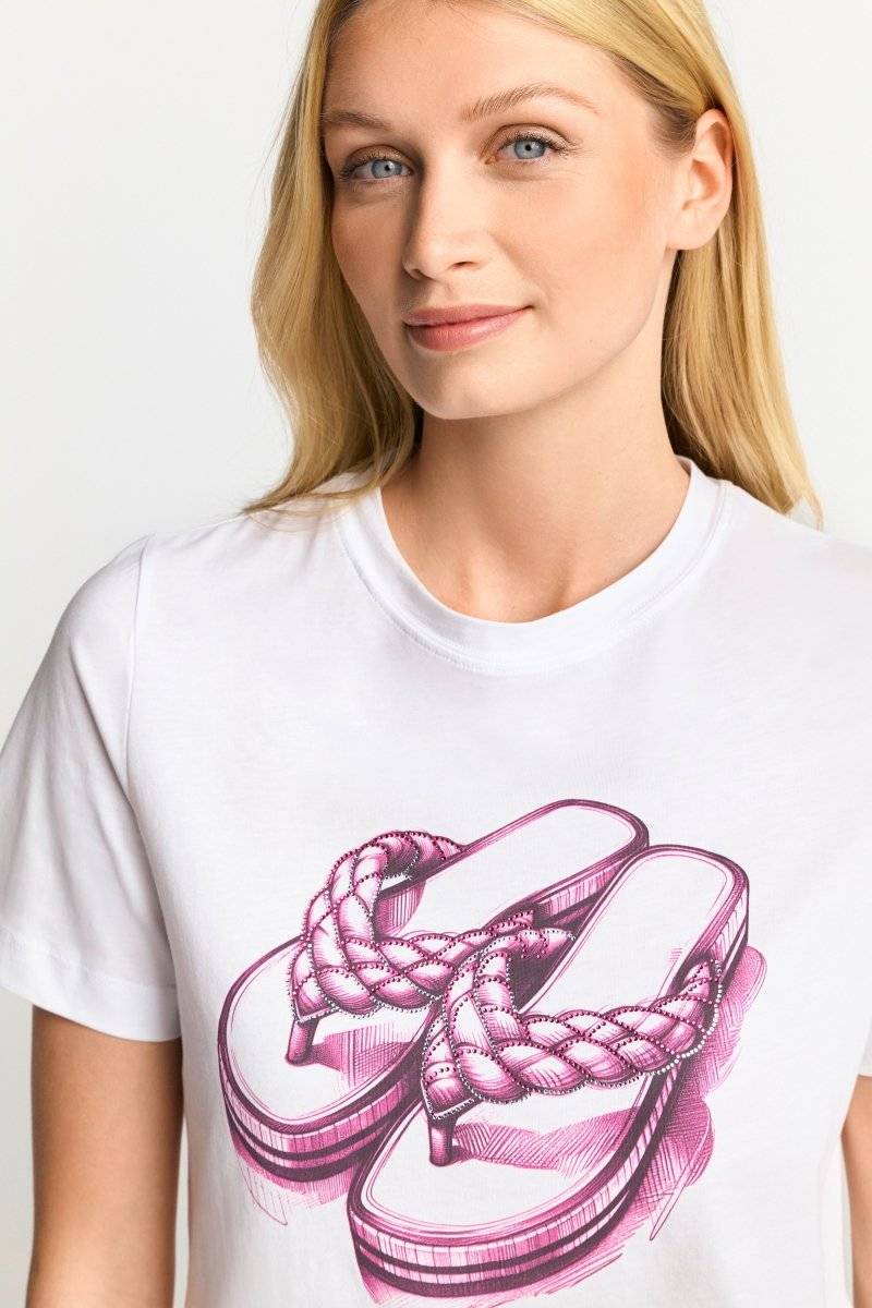 Eich & Royal T-Shirt mit strassverziertem Print