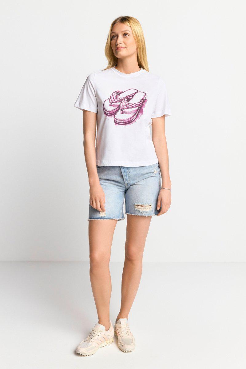 Eich & Royal T-Shirt mit strassverziertem Print Outlet