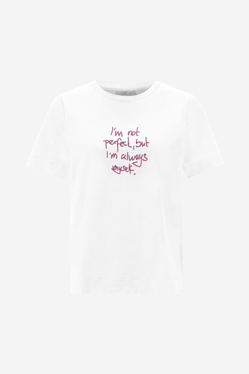 Eich & Royal Weißes Statement-T-Shirt Sonderangebot