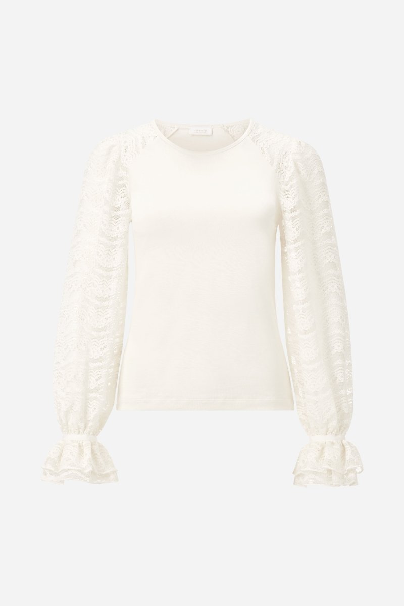 Eich & Royal Longsleeve mit Spitzenärmeln Rabatt