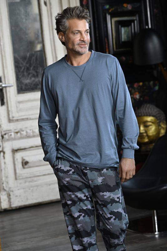 Ringella Pyjama mit Strickbündchen Auslauf