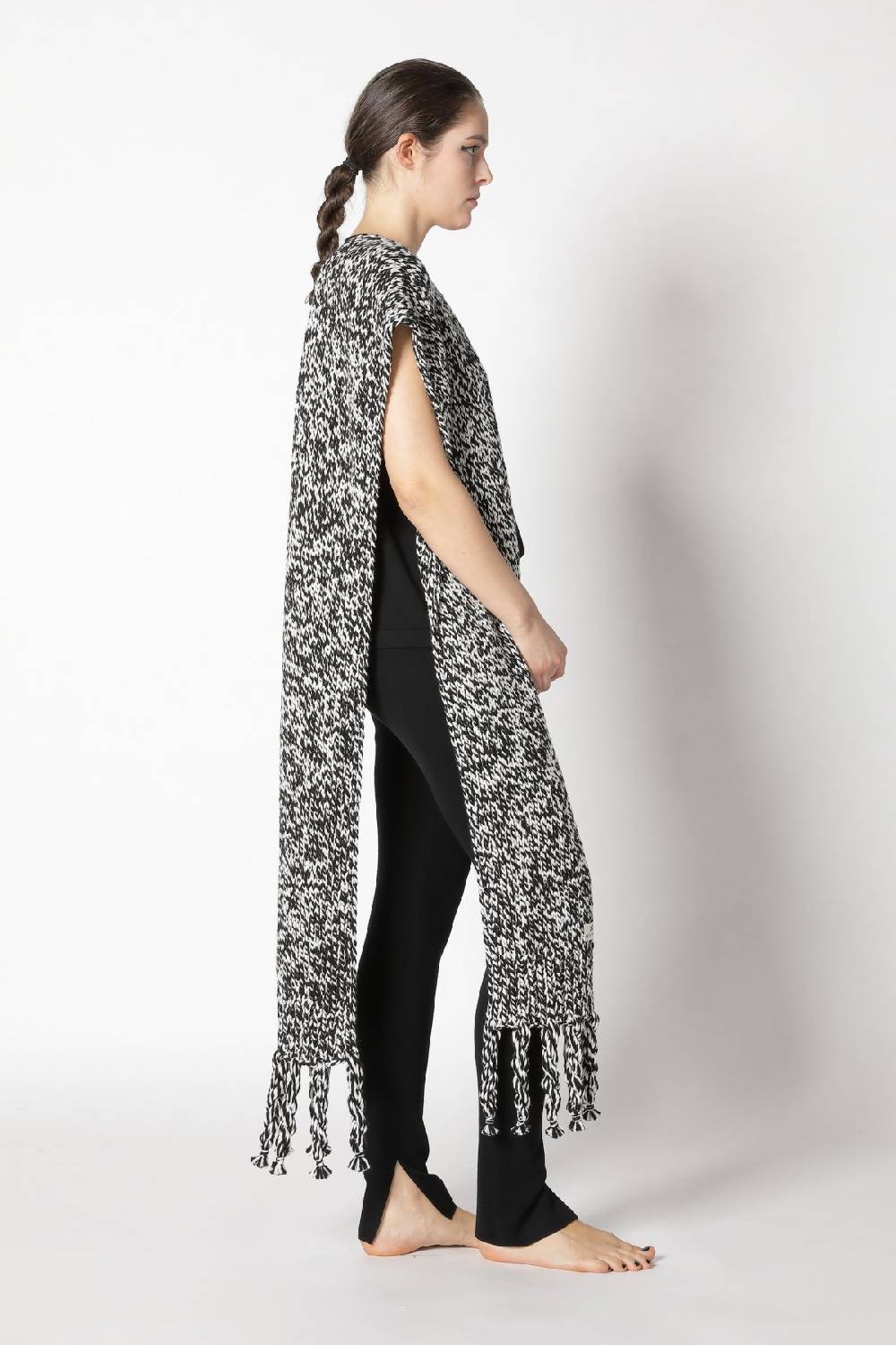 Sminfinity stretchy shell top + milano slim cut pants + contrast mouliné scarf Lagerräumung