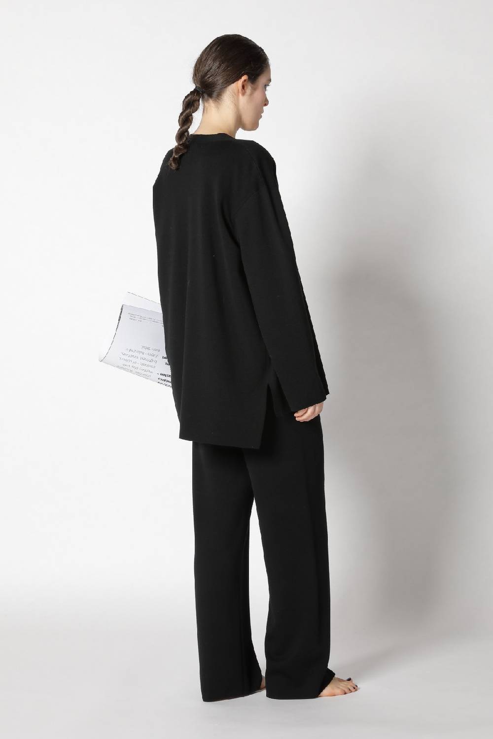 Sminfinity milano one button jacket + flowing cape jumper + milano palazzo pants Exklusive Angebote