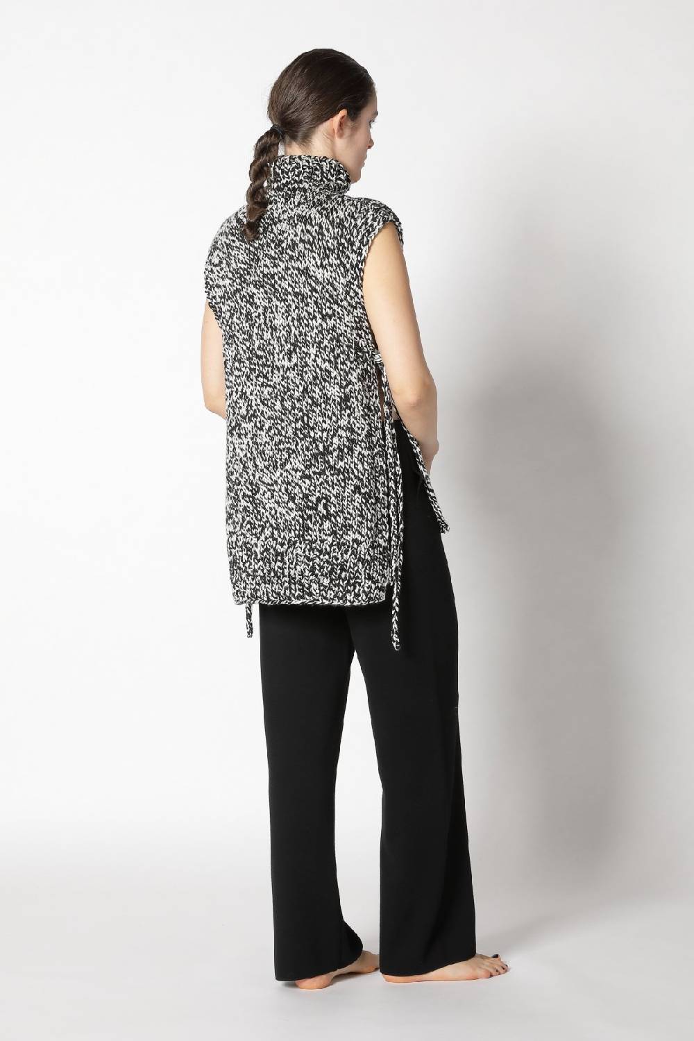 Sminfinity contrast mouliné turtle flap + contrast mouliné scarf + milano palazzo pants Blitzangebot