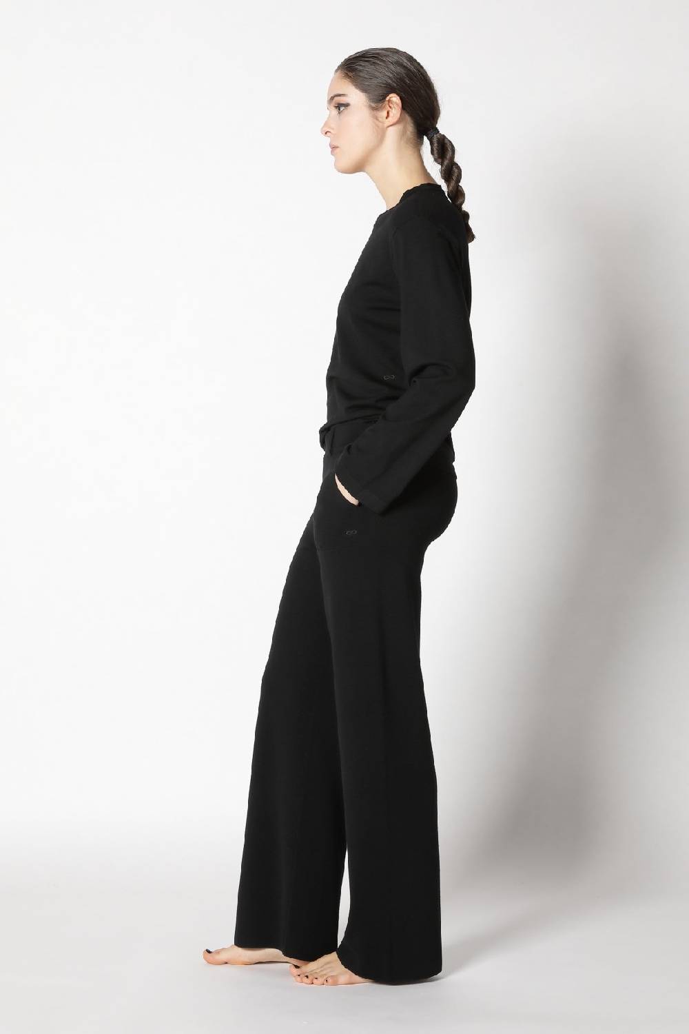 Sminfinity stretchy crewneck + milano palazzo pants Große Rabatte