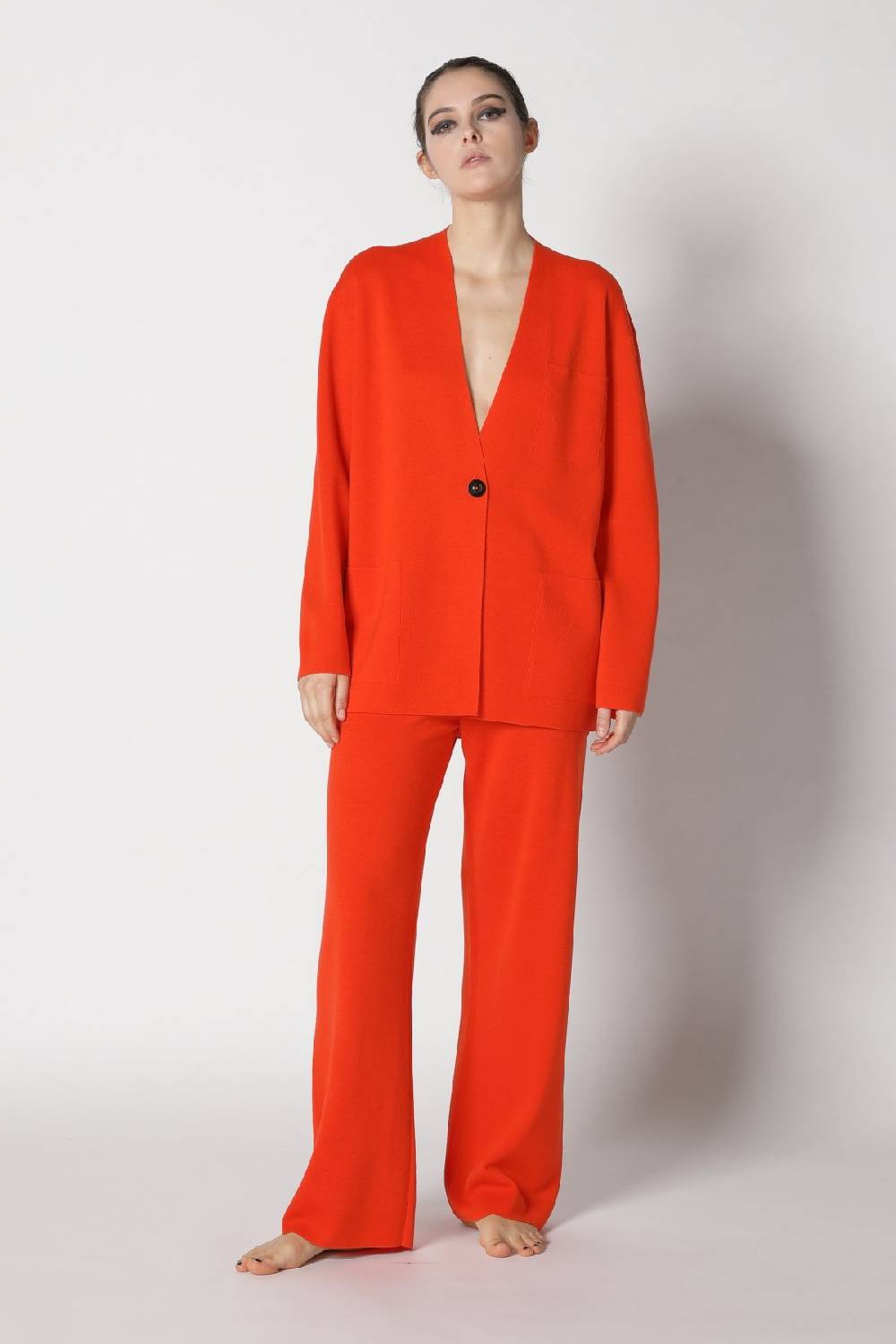 Sminfinity milano one button jacket + milano palazzo pants