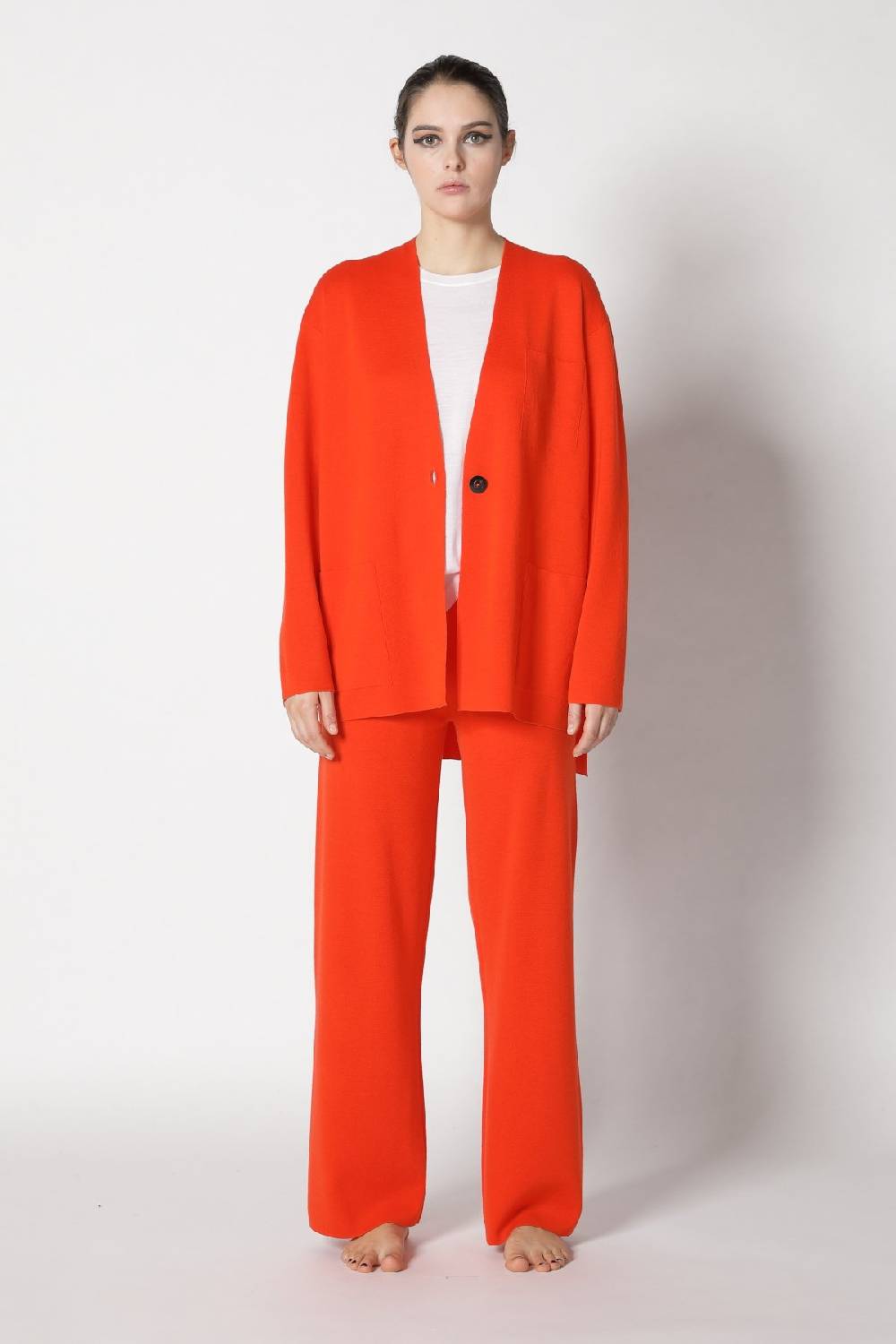 Sminfinity milano one button jacket + flowing cape jumper+ milano palazzo pants Kostenlose Rückgabe
