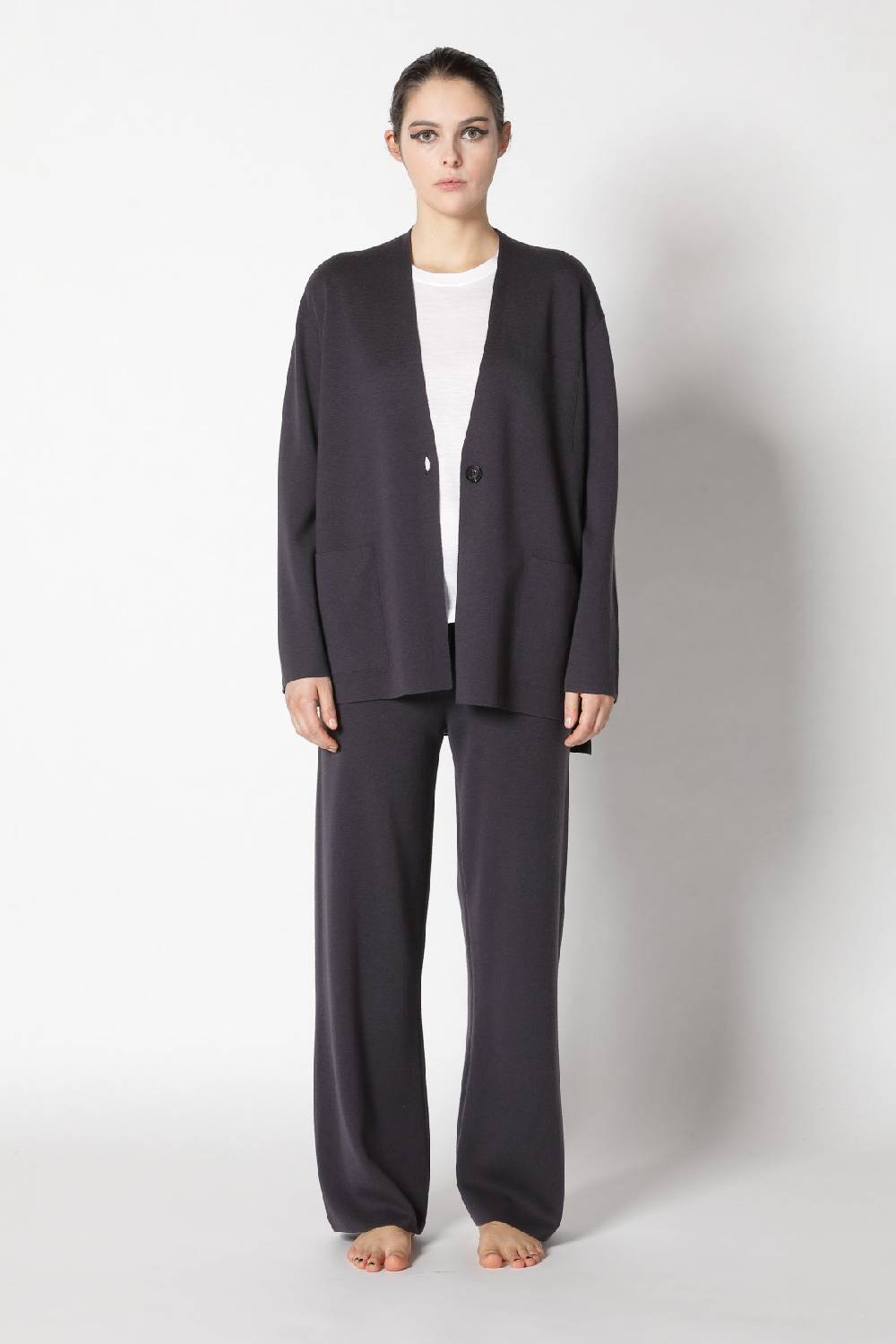 Sminfinity milano one button jacket + flowing cape jumper + milano palazzo pants Zeitbegrenzte Promotion