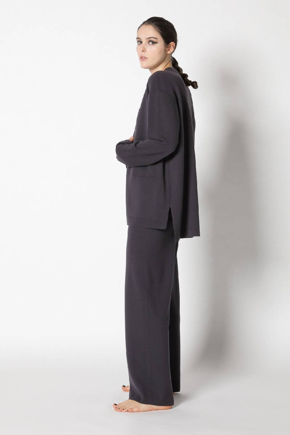 Sminfinity milano one button jacket + flowing cape jumper + milano palazzo pants Zeitbegrenzte Promotion