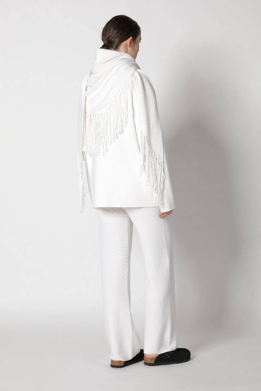 Sminfinity doubleface shirtjacket + garter triangle + garter palazzo pants Bis zu 60% Rabatt