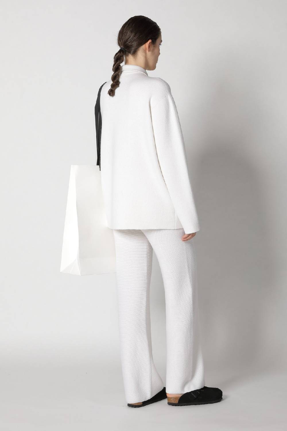 Sminfinity doubleface shirtjacket + garter palazzo pants Bis zu 65% Rabatt