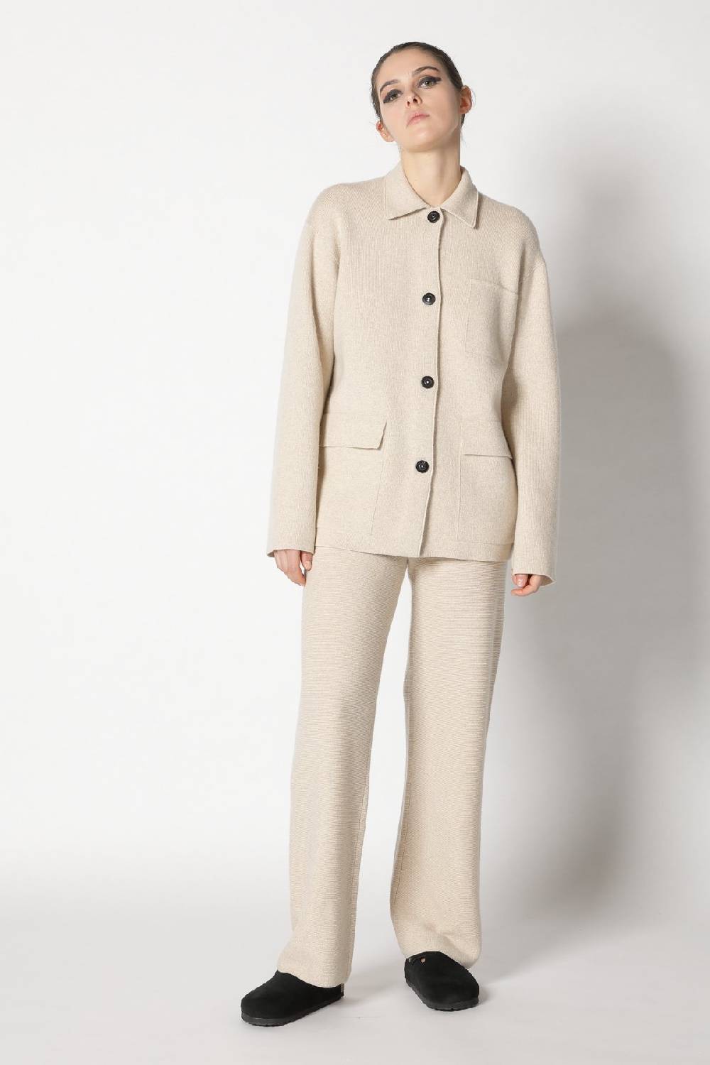 Sminfinity doubleface shirtjacket + garter palazzo pants + garter triangle Clearance-Verkauf