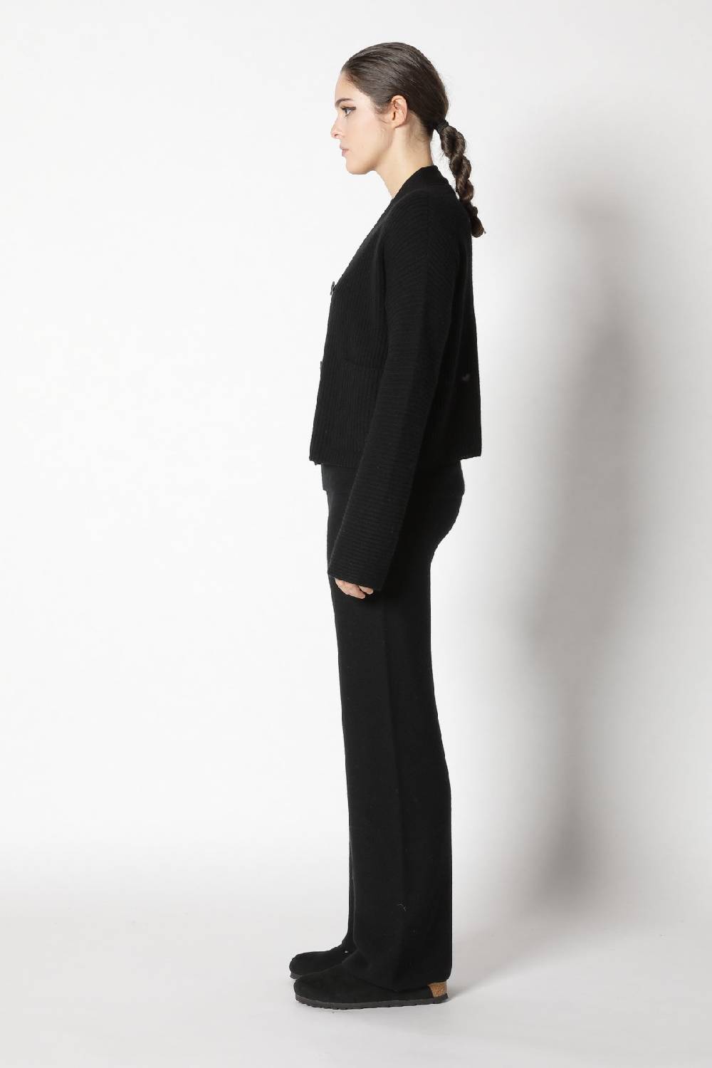 Sminfinity slouchy rib cardigan + garter T jumper + garter palazzo pants Fabrikladen
