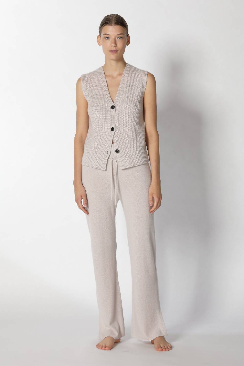 Sminfinity pure icon rib vest + pure slitted pants Outlet
