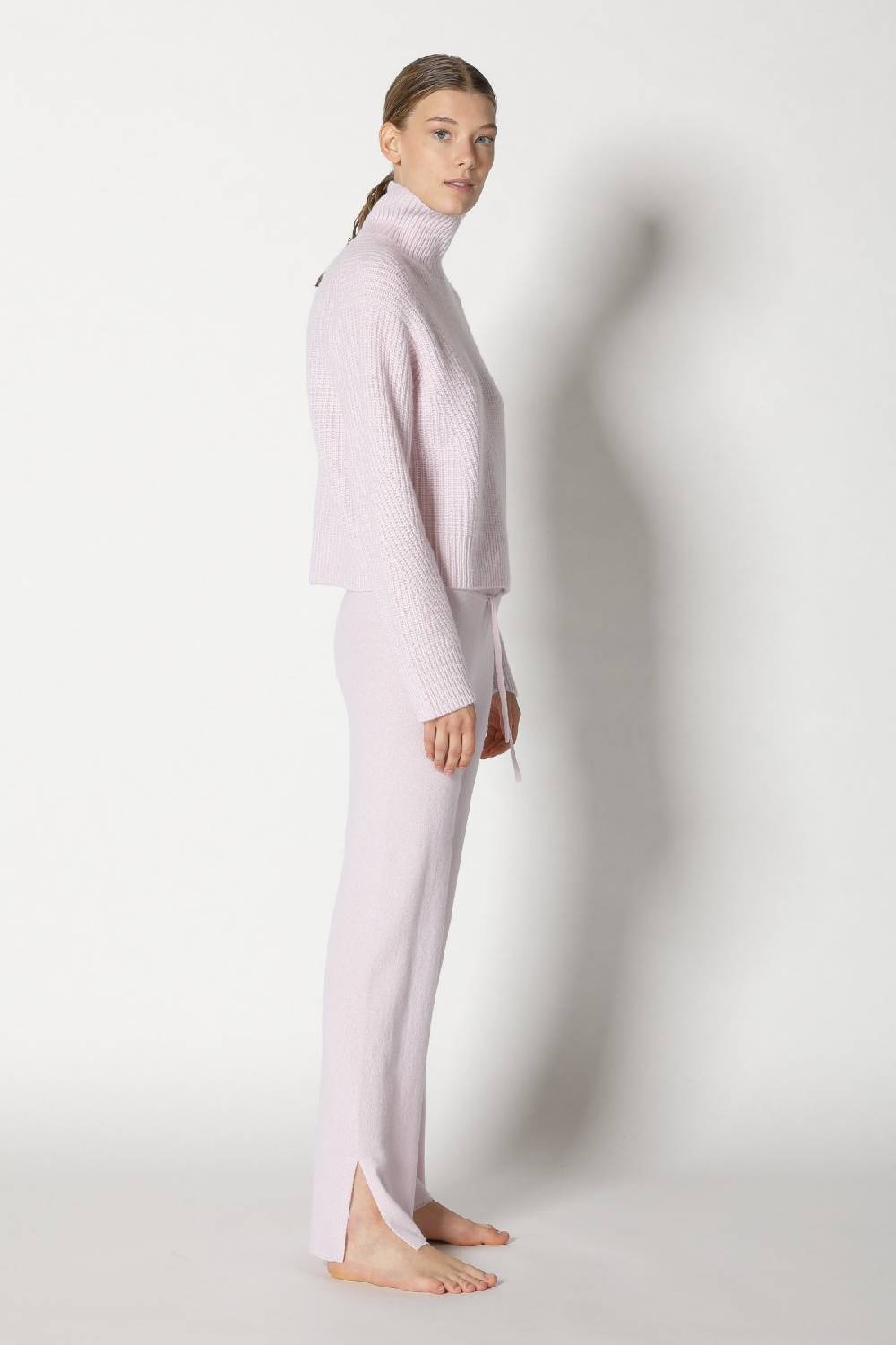 Sminfinity pure icon rib turtle + pure slitted pants Fabrik Onlineshop