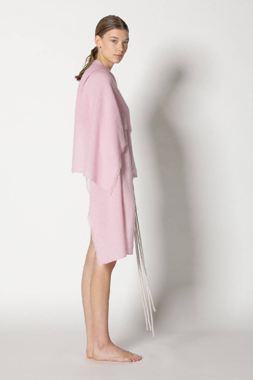 Sminfinity fluffy fringe crew top + fluffy fringe plaid + hang loose ring belt Fabrikpreis