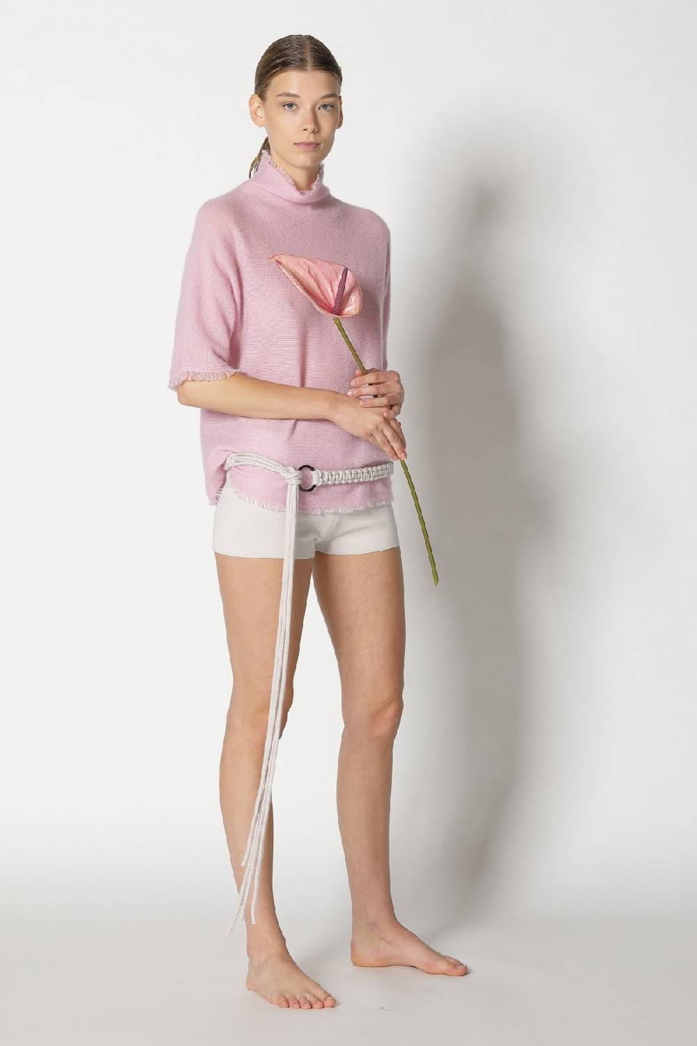 Sminfinity fluffy fringe turtle top + hang loose ring belt Rabatt