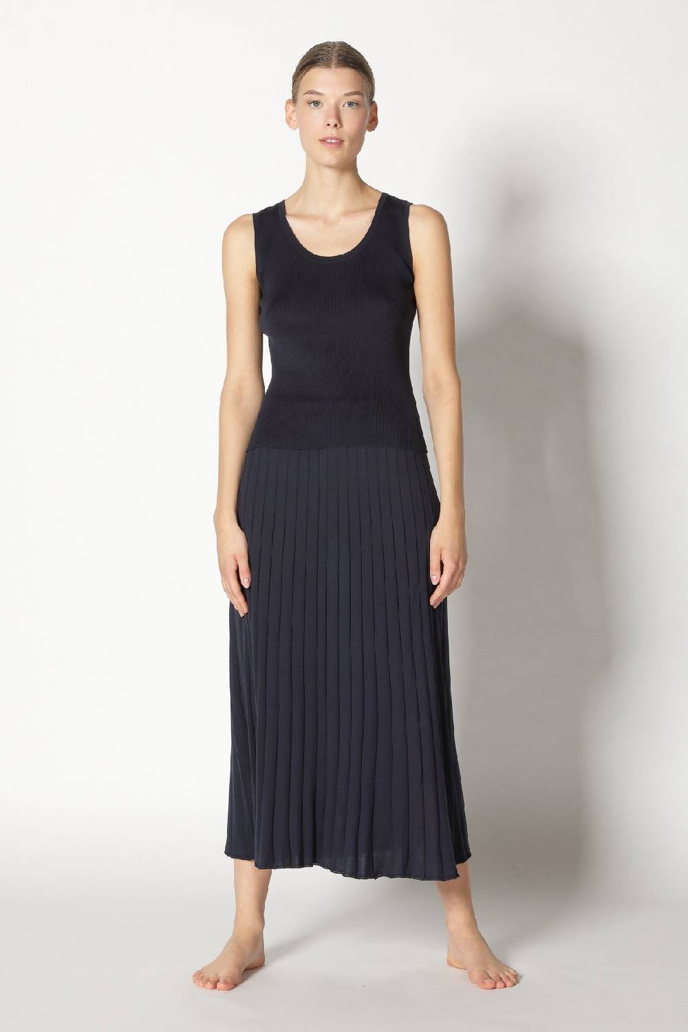 Sminfinity silky rib tank top + silky sun rib skirt + hang loose ring belt handmade makrame Valentinstagsangebot