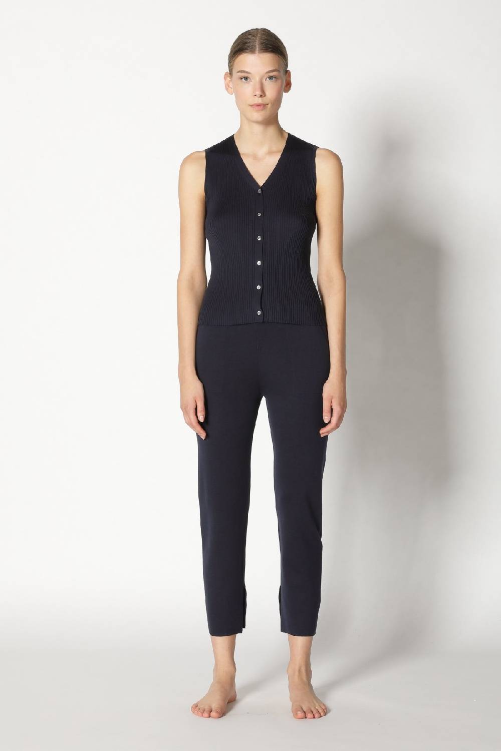 Sminfinity silky rib vest + silky cropped pants Lagerräumung