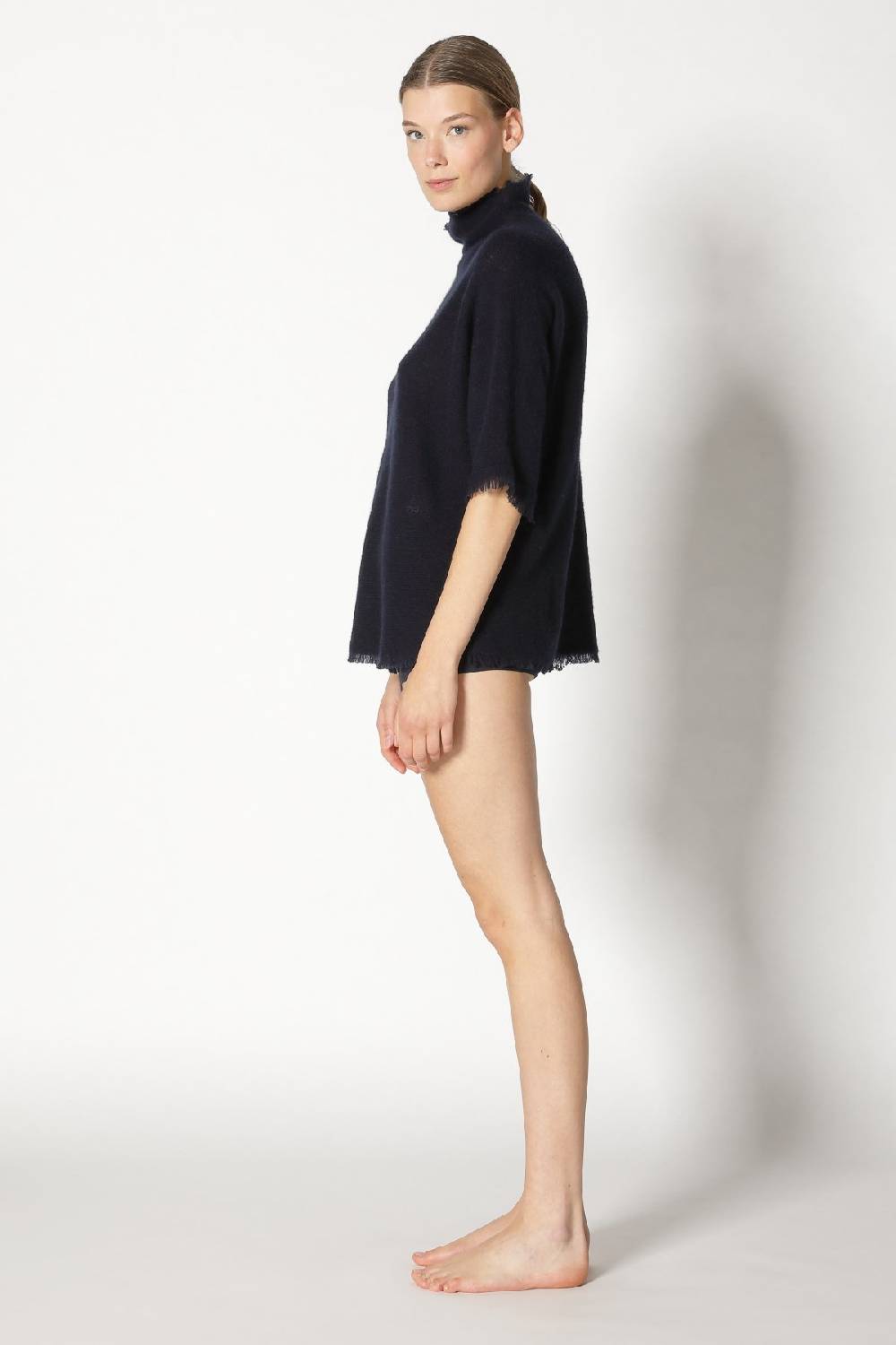 Sminfinity fluffy fringe turtle top Neueste Mode