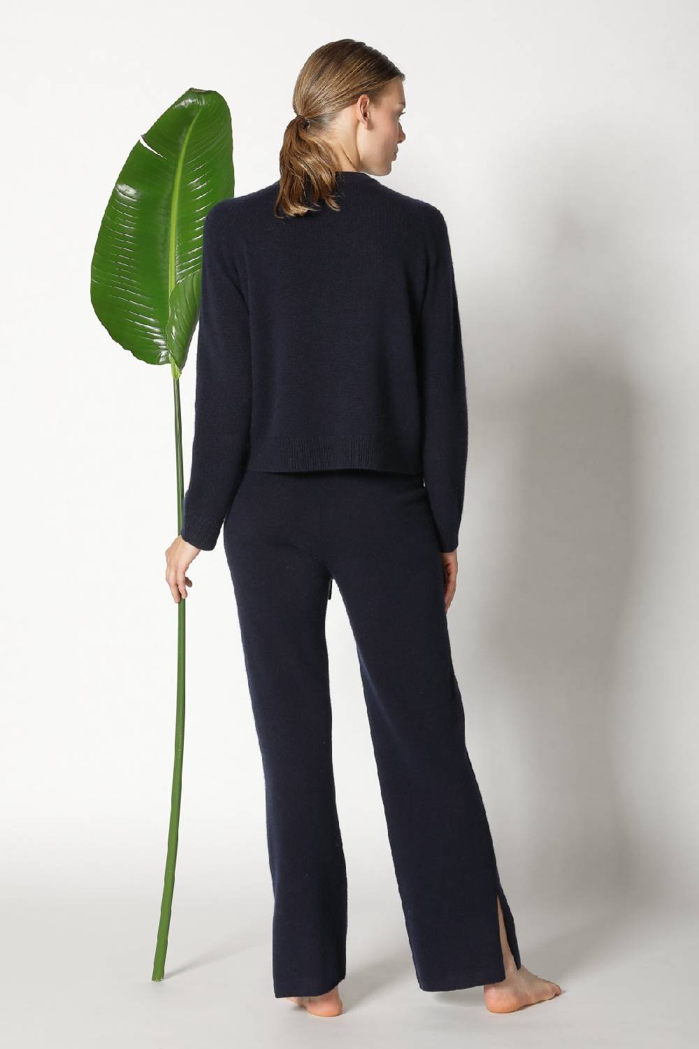Sminfinity pure 2 ply crew jumper + pure slitted pants Große Rabatte