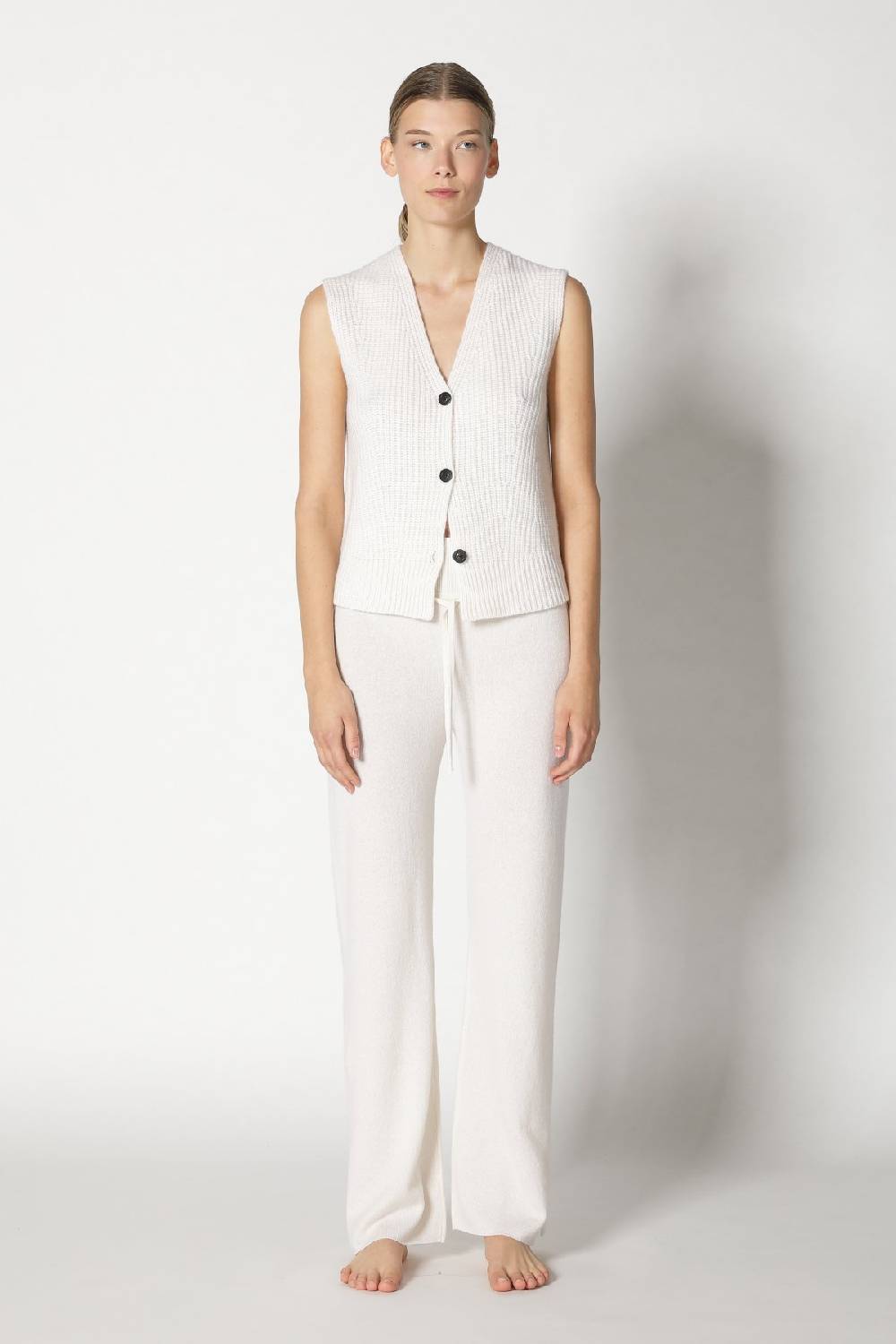 Sminfinity pure icon rib vest + pure slitted pants Bestseller