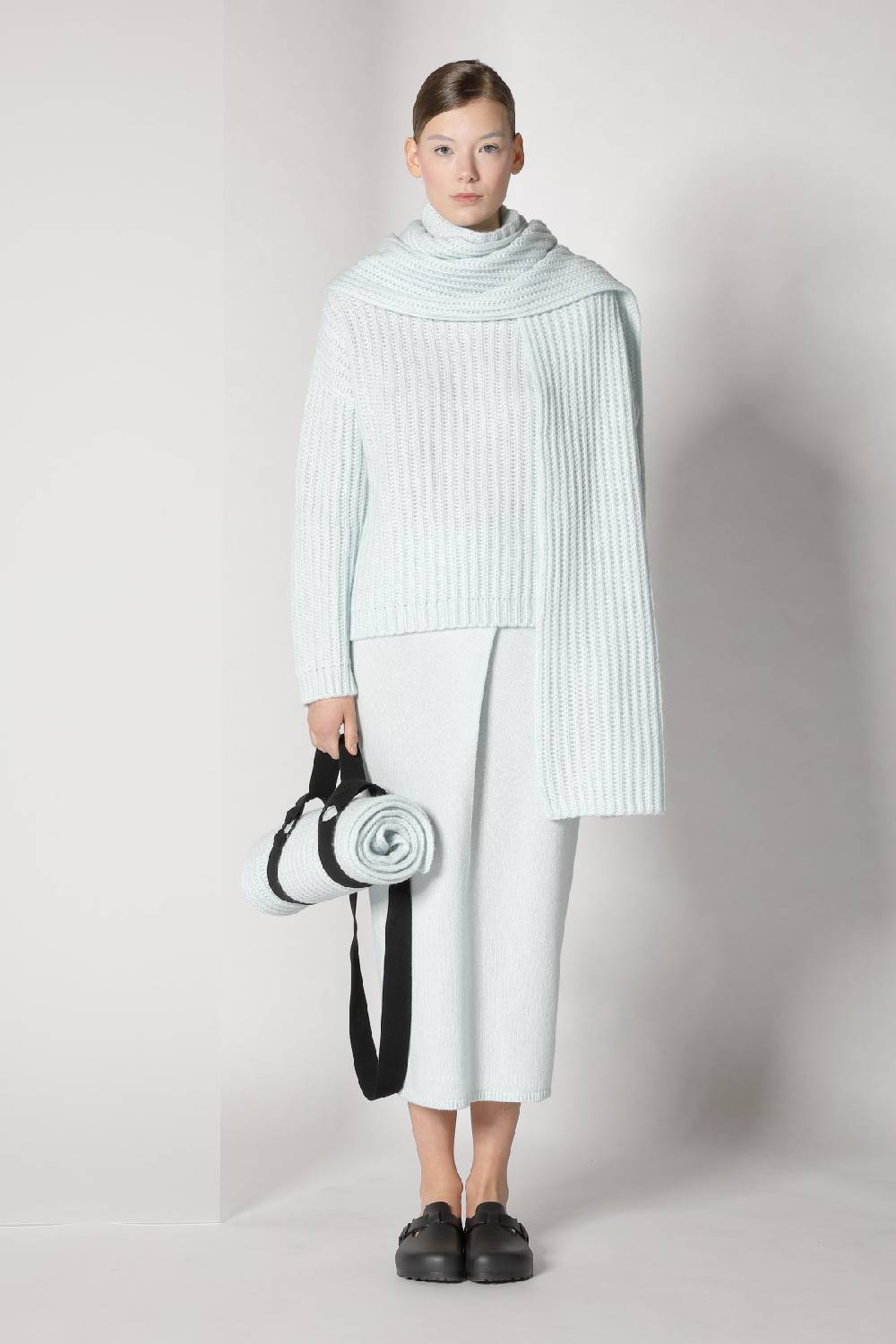 Sminfinity blurry ribbed scarf + blurry ribbed turtleneck + blurry tulip skirt Tägliche Deals