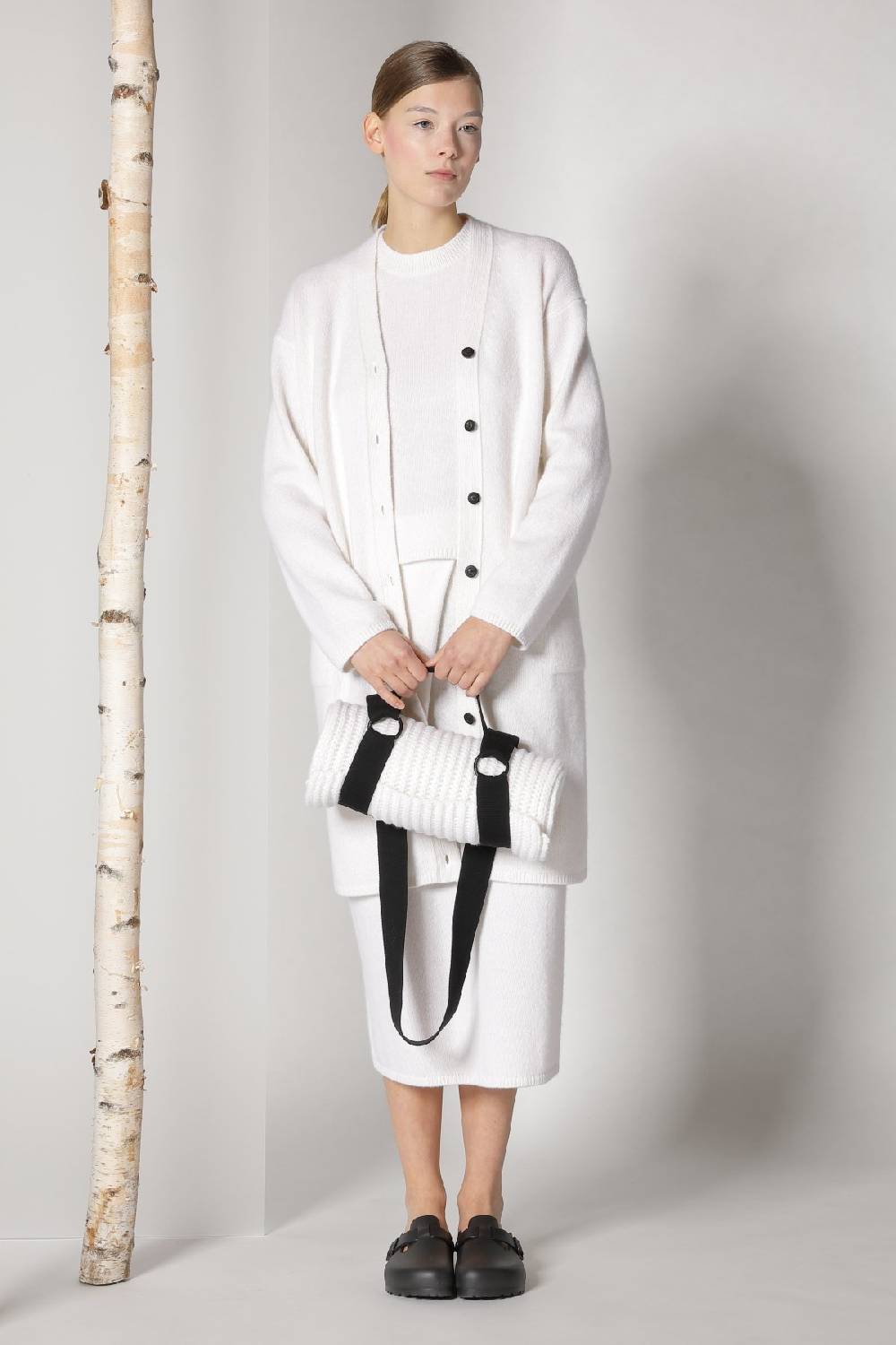 Sminfinity blurry long cardigan + blurry crew top + blurry tulip skirt Sonderangebote