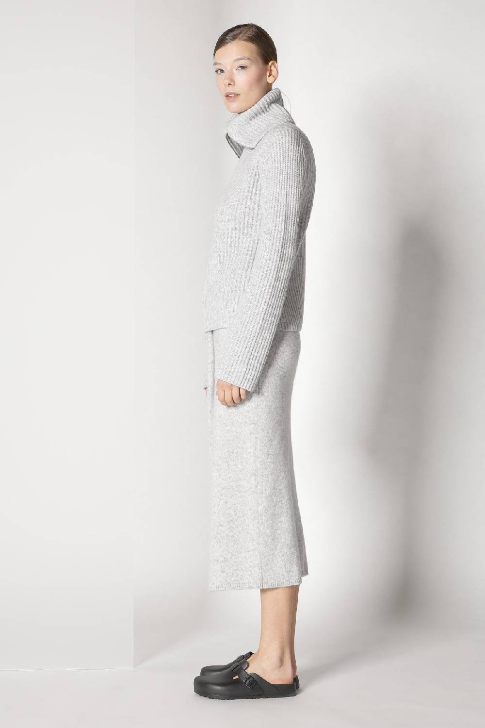 Sminfinity blurry ribbed zip-jacket + blurry crew top + blurry tulip skirt Neueste Stile