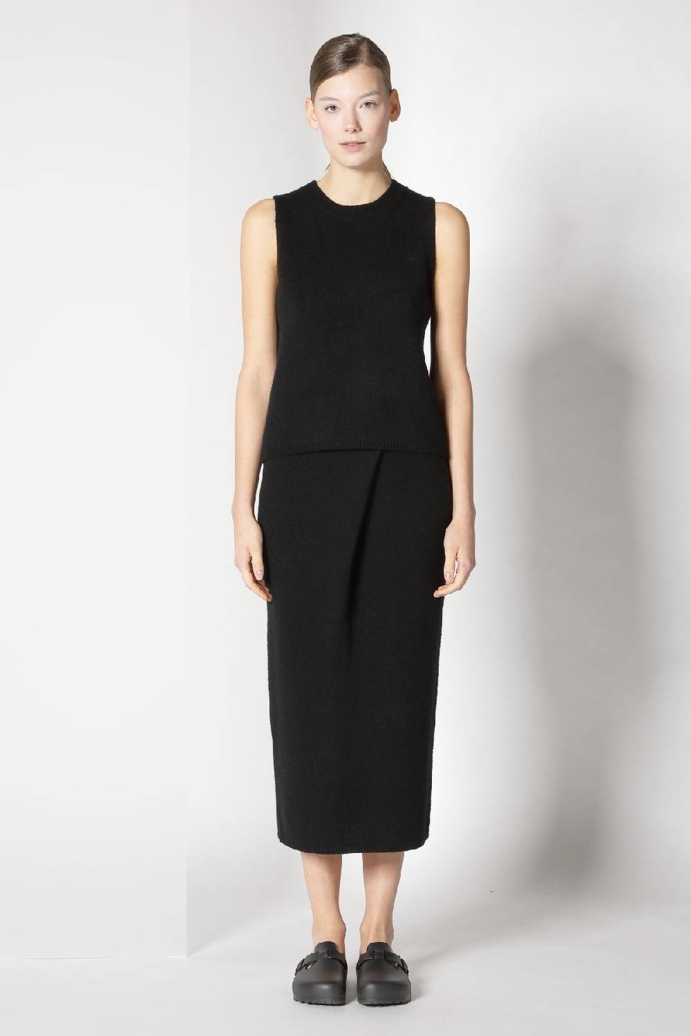 Sminfinity blurry ribbed zip-jacket + blurry crew top + blurry tulip skirt Letzter Tag