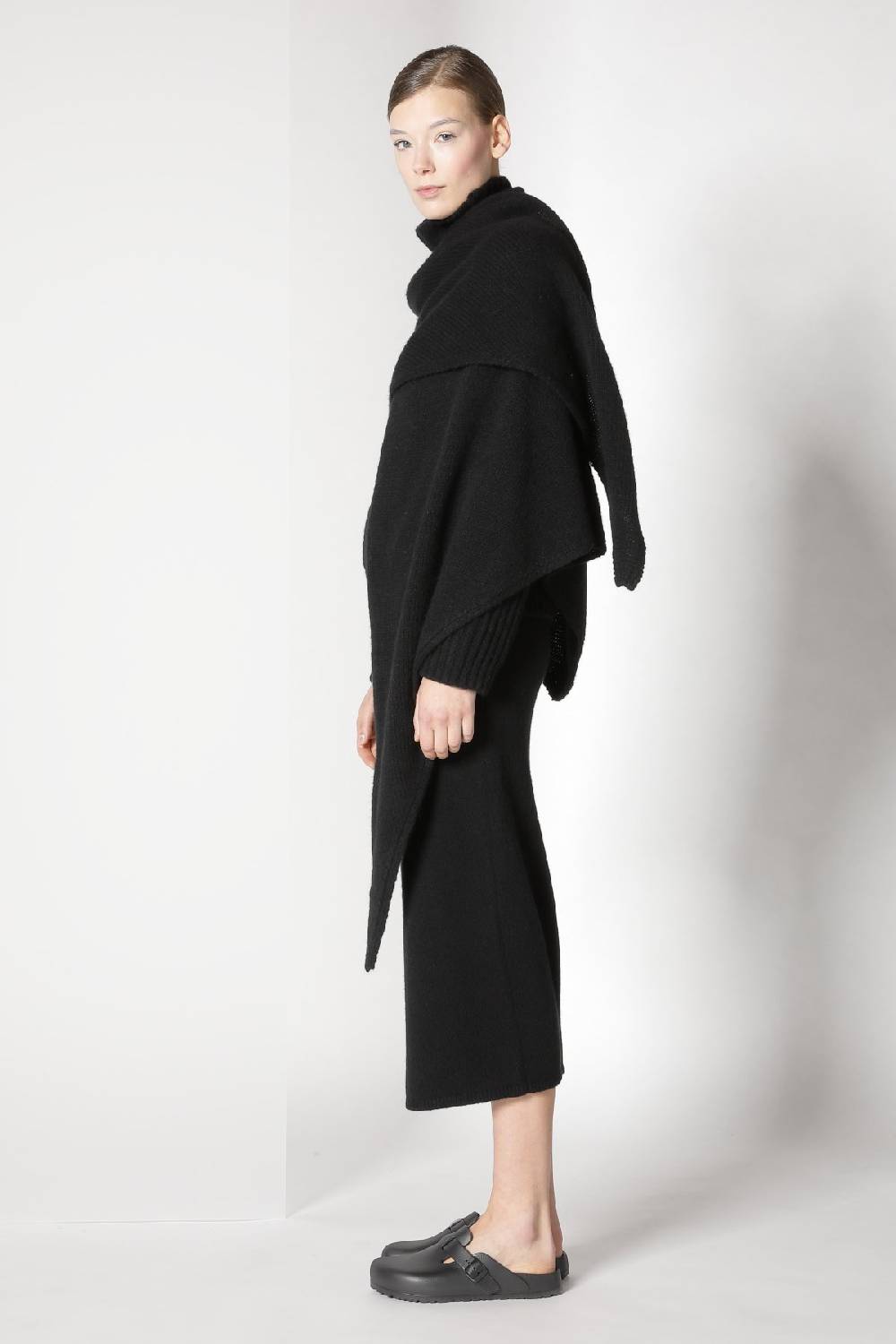 Sminfinity blurry triangle scarf + blurry ribbed turtleneck + blurry tulip skirt Zeitbegrenzte Promotion