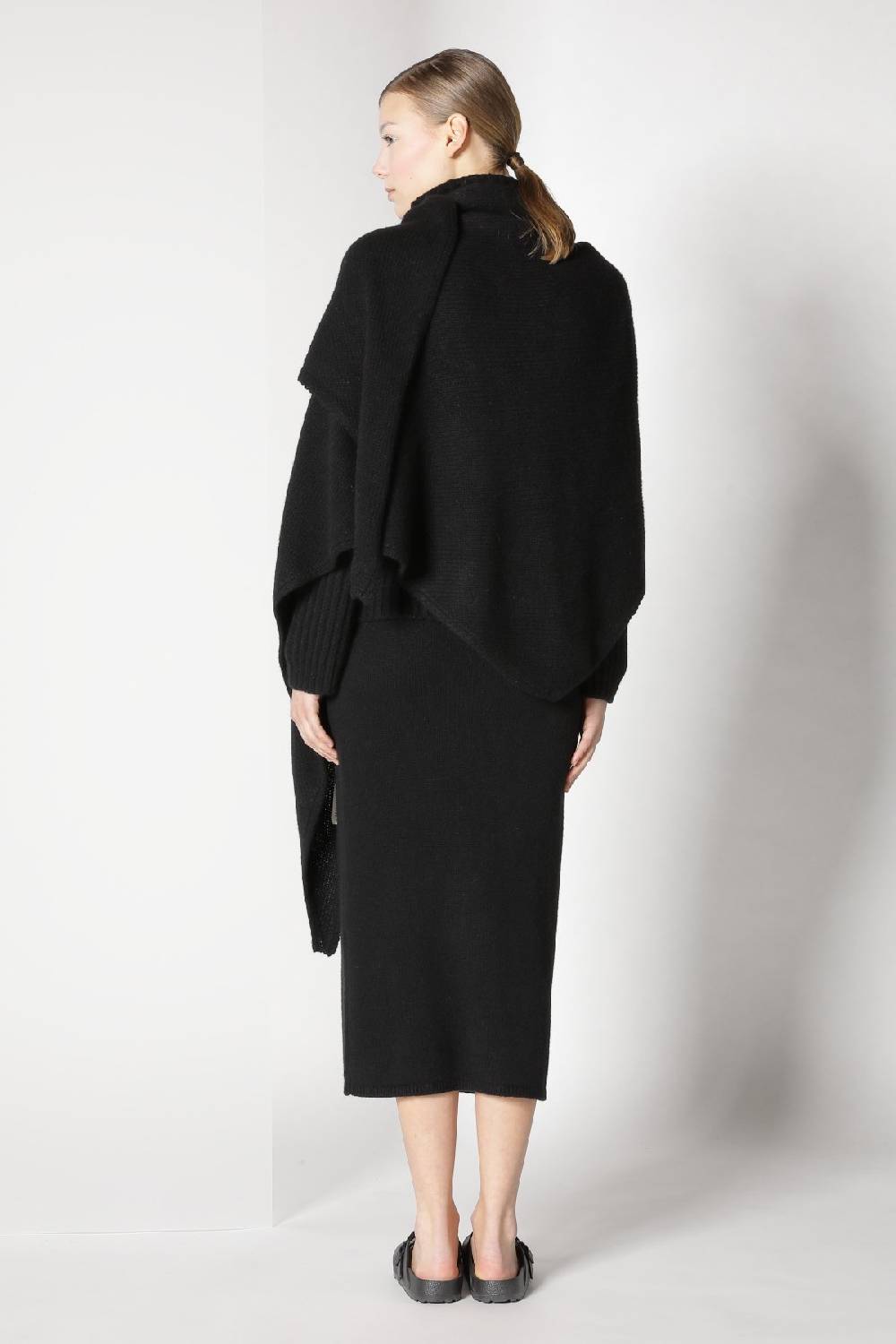Sminfinity blurry triangle scarf + blurry ribbed turtleneck + blurry tulip skirt Zeitbegrenzte Promotion