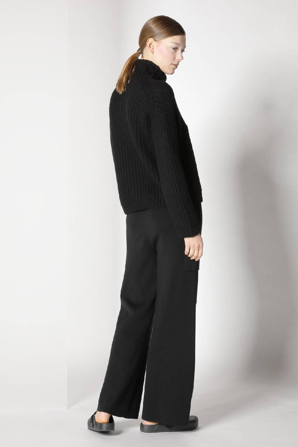 Sminfinity blurry ribbed turtleneck + cargo bellbottom pants Bis zu 60% Rabatt