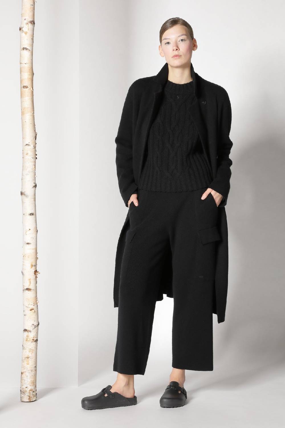 Sminfinity doubleface pea coat + chilly cable jumper + chilly cargo pants Discount Store für neue Produkte