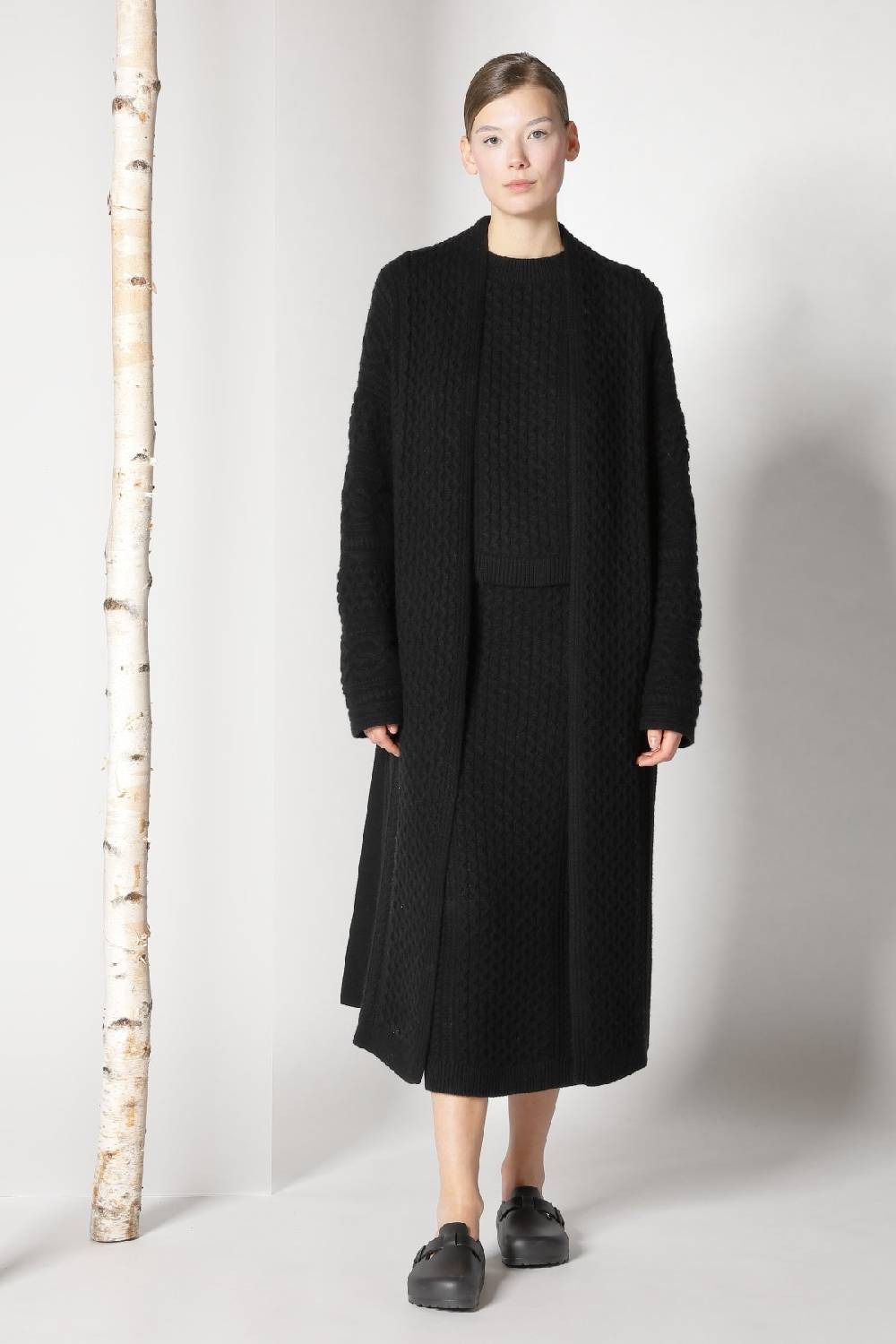 Sminfinity chilly cable maxi coat + chilly cable top + chilly cable maxi skirt Riesige Rabatte