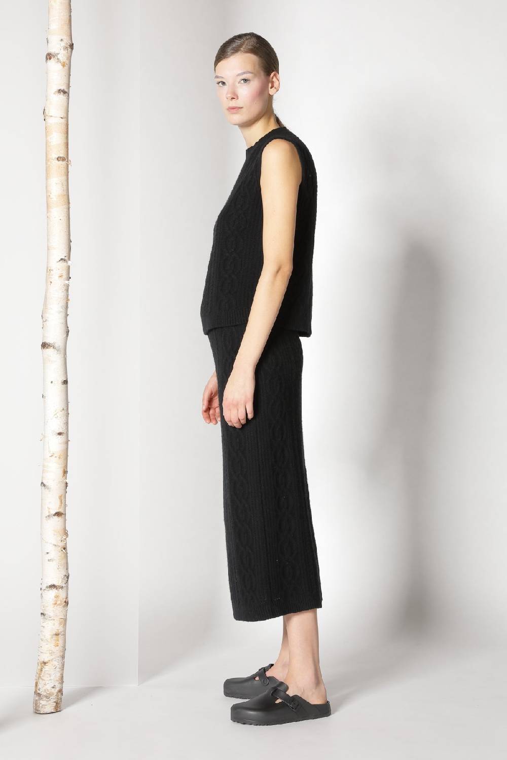 Sminfinity chilly cable maxi coat + chilly cable top + chilly cable maxi skirt Riesige Rabatte