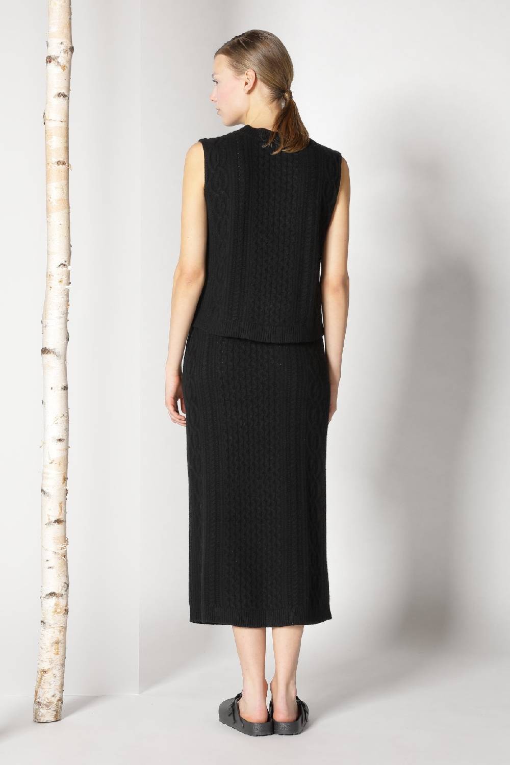 Sminfinity chilly cable maxi coat + chilly cable top + chilly cable maxi skirt Riesige Rabatte