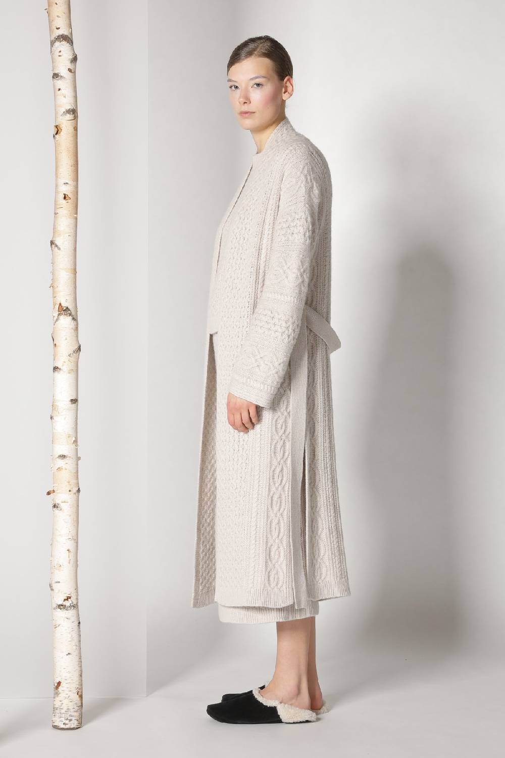 Sminfinity chilly cable maxi coat + chilly cable top + chilly cable maxi skirt Outlet