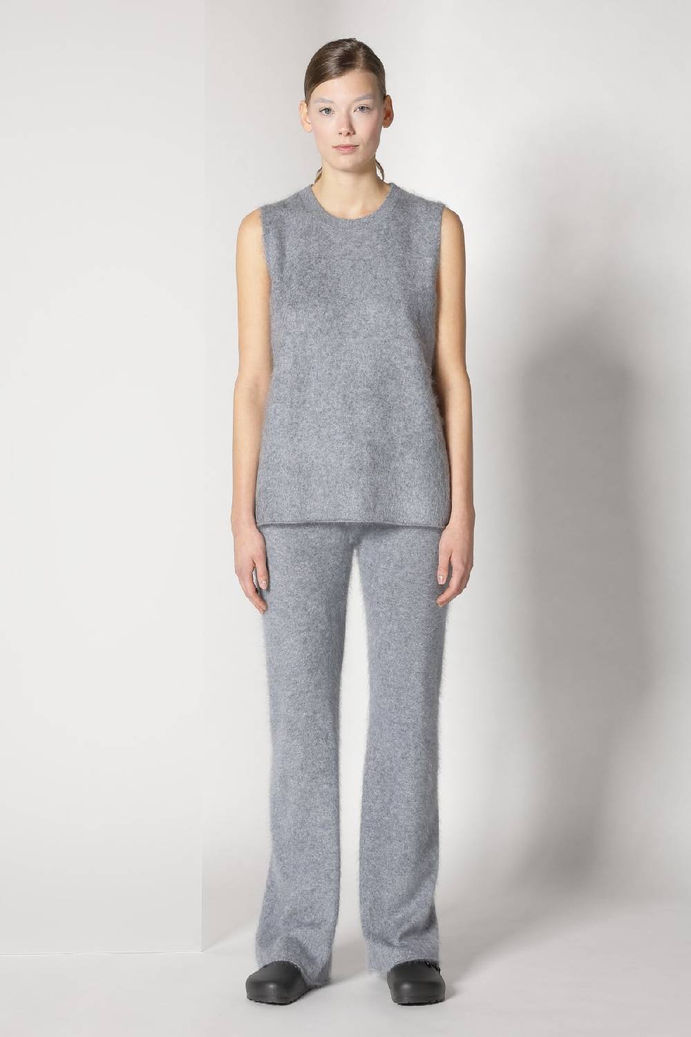 Sminfinity furry triangle scarf + furry A top + furry pants Schlussverkauf