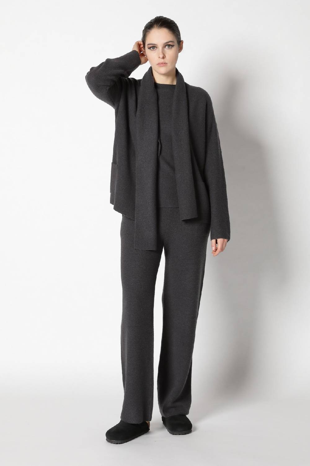 Sminfinity garter scarf jacket + garter T jumper + garter palazzo pants Kostenloser Versand