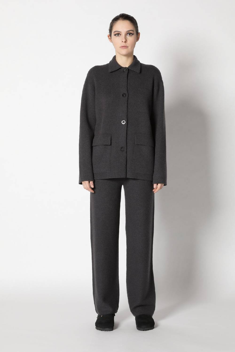 Sminfinity doubleface shirtjacket + garter palazzo pants Fabrik Onlineshop
