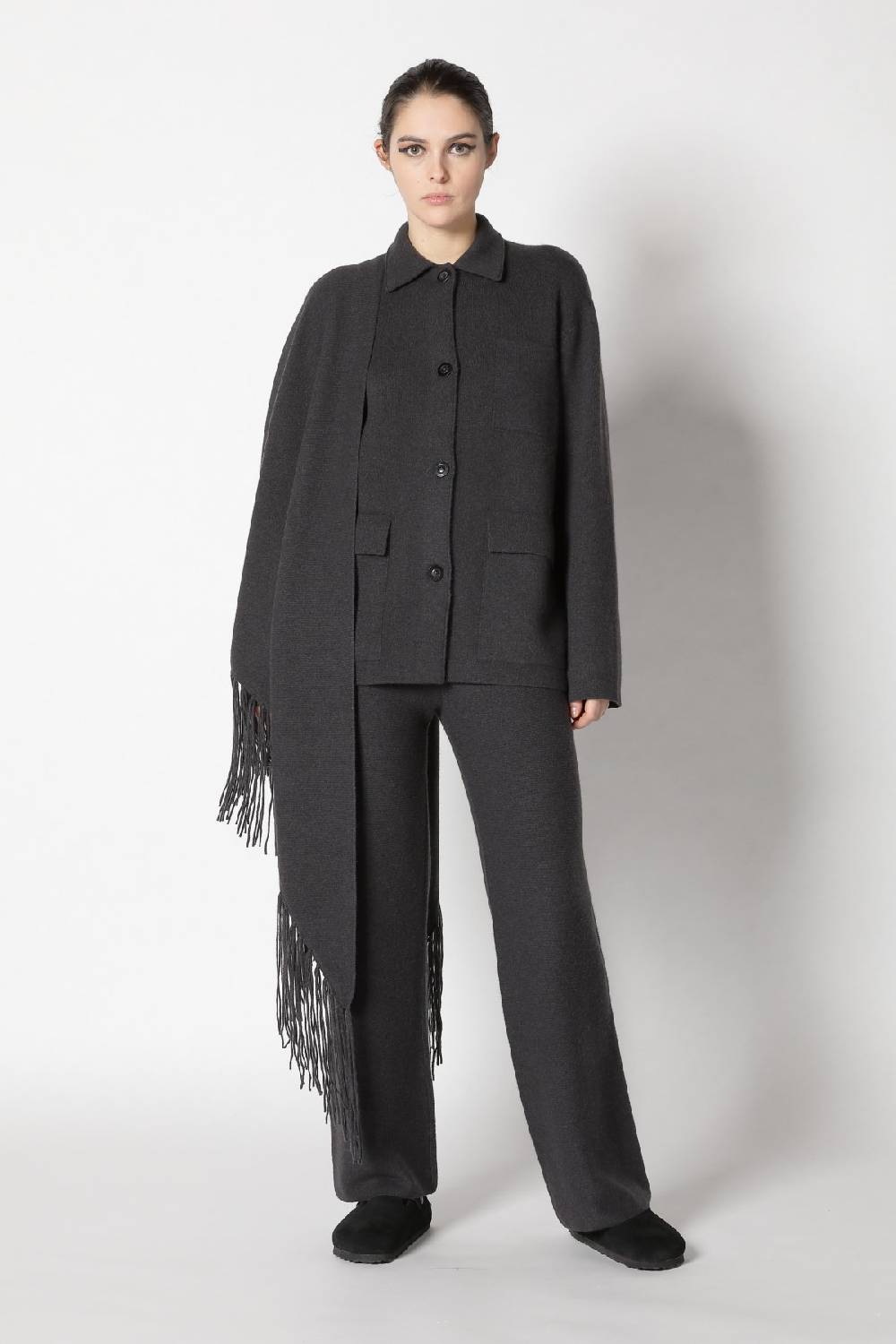 Sminfinity doubleface shirtjacket + garter palazzo pants Fabrik Onlineshop